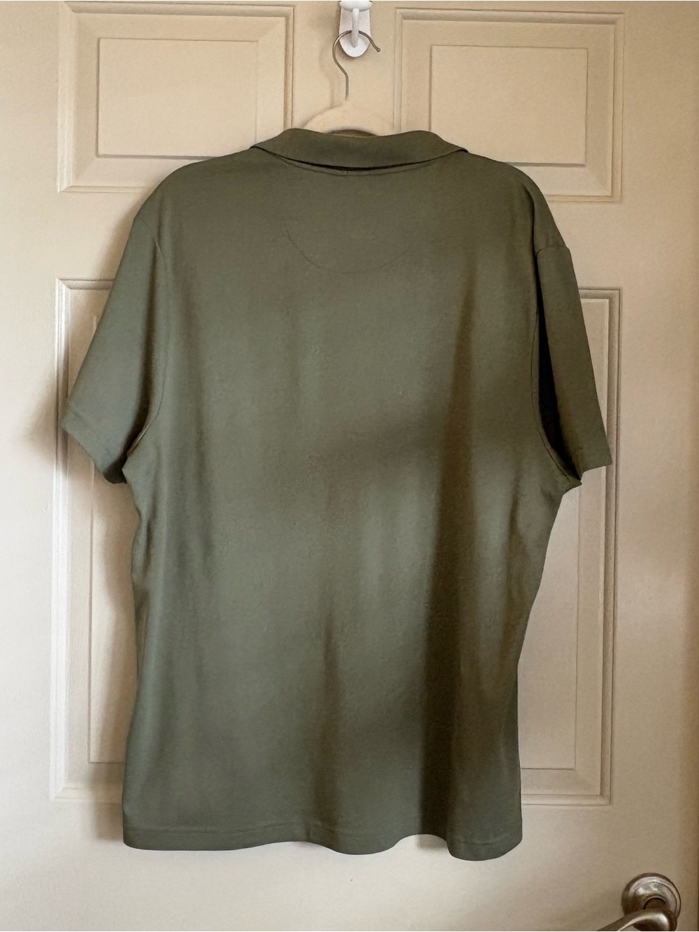 Alfani Supima Cotton Stretch Polo Shirt Olive Green XL Golf Business Casual - Picture 3 of 5